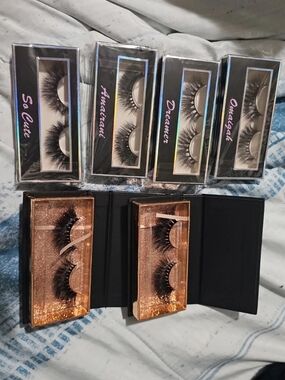 Source Unknown Mixed Styles False Eyelash Set - Black